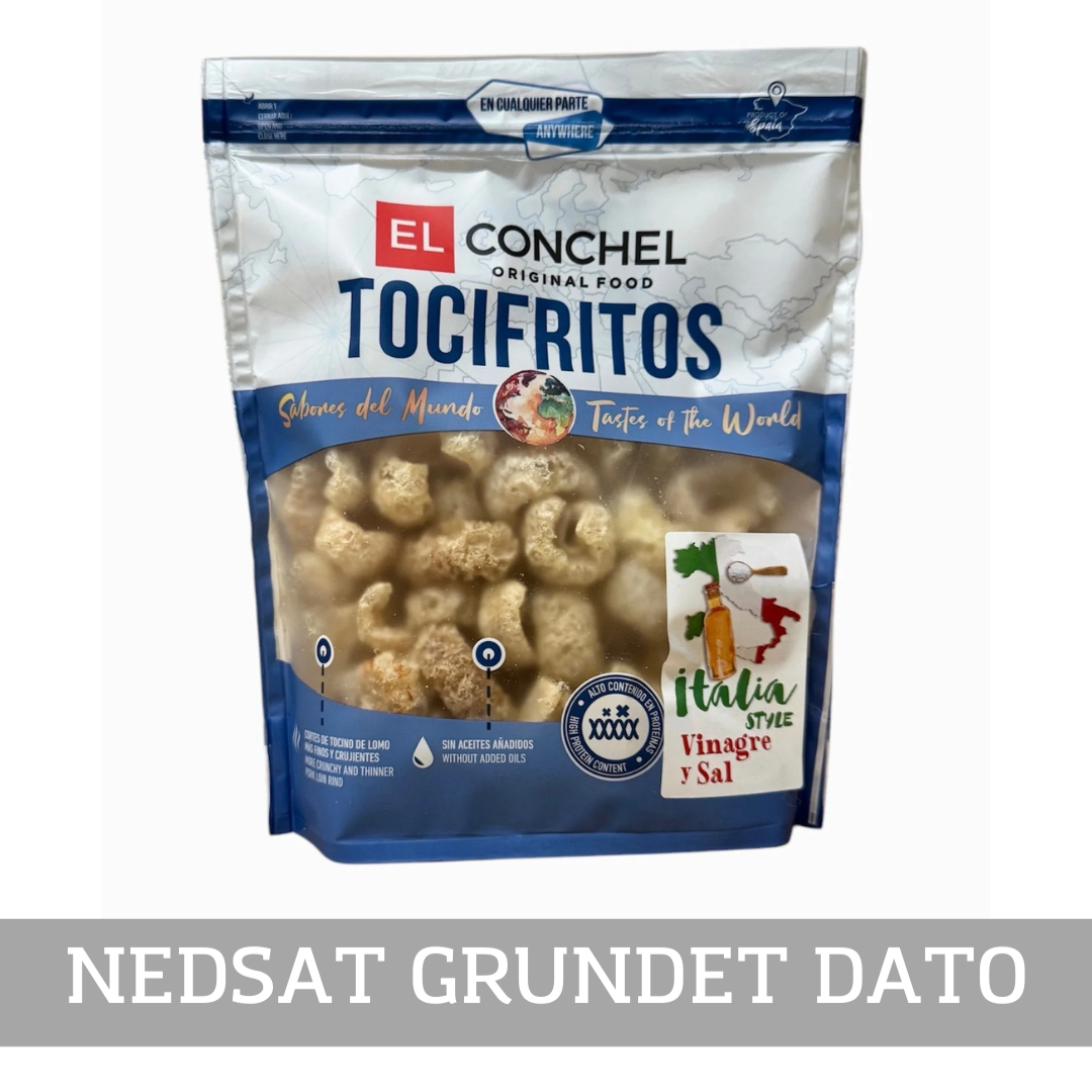 Spanske Flæskesvær Eddike og Salt Smag