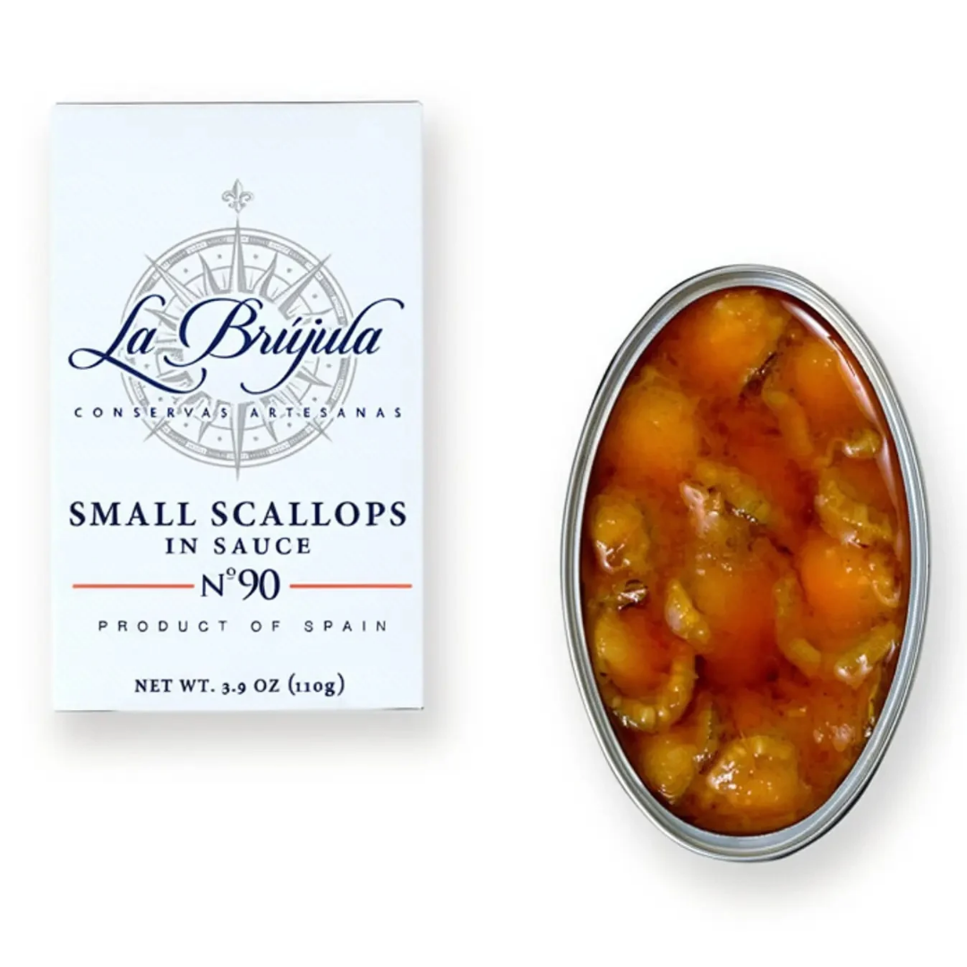 Små Kammuslinger i sauce La Brújula