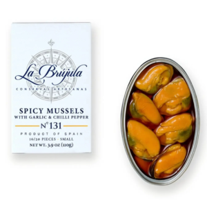 Krydrede Muslinger med Hvidløg og Chili, La Brujula